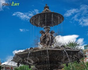 Outdoor large fountain decorative bronze water fountain with boy OAF-2