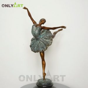 Ballet Dancer Sculptures Female Bronze Statue Ballerina