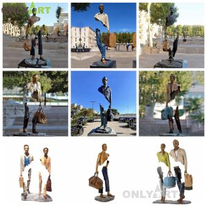 Bruno Catalano Tourist Les Voyageurs Statue Sculpture OAB-BC3