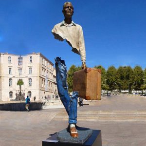 Bruno Catalano Tourist Les Voyageurs Statue Sculpture OAB-BC3