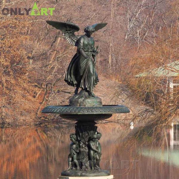 Bethesda Angel Fountain America New York Central Park
