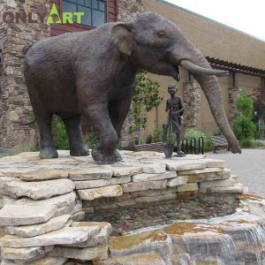 Outdoor Garden Elephant Water Fountain