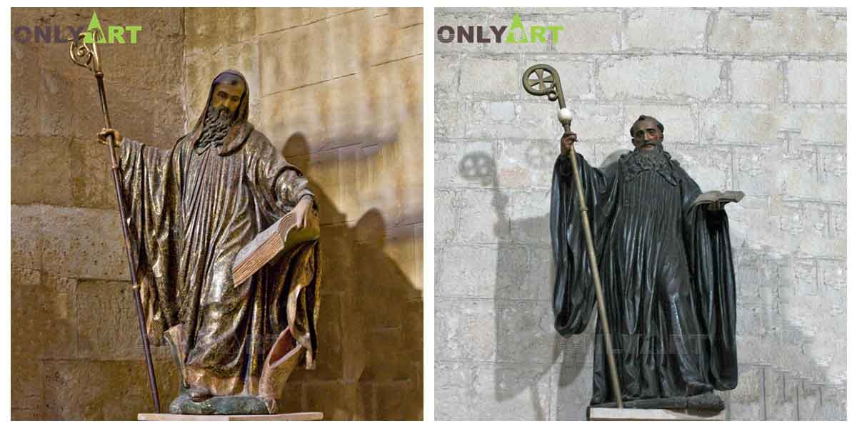 Custom Saint Benedict Statue For Sale Color