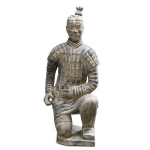 Bronze Chinese Soldier Terracotta Warrior Statue