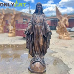Church Life Size Blessed Virgin Mary Statue