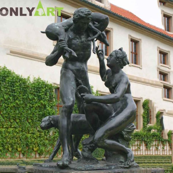 Venus and Adonis Statue Bronze Sculpture