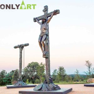 Jesus Crucifix Statue Bronze Jesus On Cross Sculpture