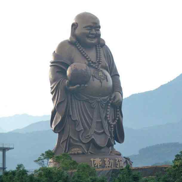 Maitreya Buddha Statue Religious Sculpture