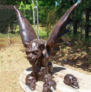 Outdoor Garden Bronze Gargoyle Statues For Sale